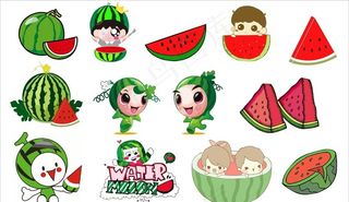 卡通西瓜图片