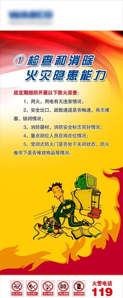 消防安全 四个能力图片(2520x6299)psd模版下载