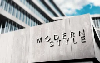 户外logo样机图片