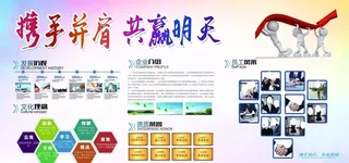 企业文化展板图片