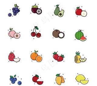 水果矢量手绘图片