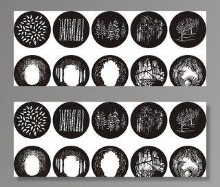 树影 树 树叶 树剪影 切割图图片