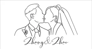婚礼人头像LOGO图片