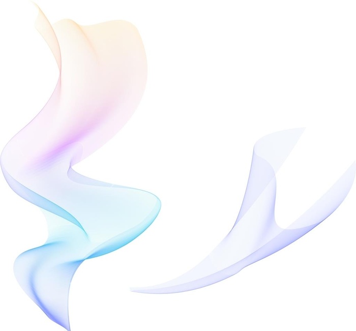 彩色渐变飘带图片