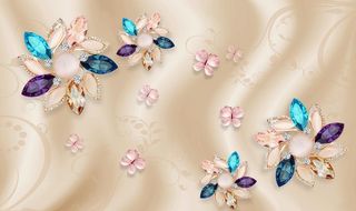 珍珠花卉背景图片