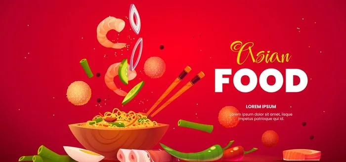 手绘卡通美食海报图片ai矢量模版下载