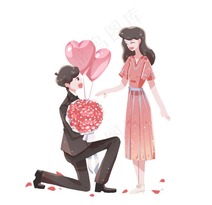 情人节情侣求婚图片