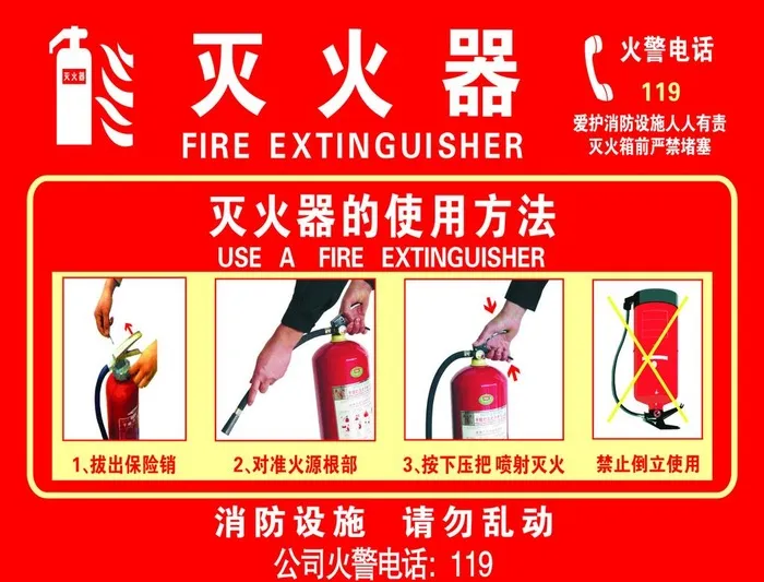 灭火器使用图片