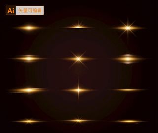 金色光效素材图片