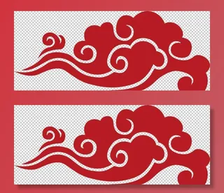 彩色祥云元素图片