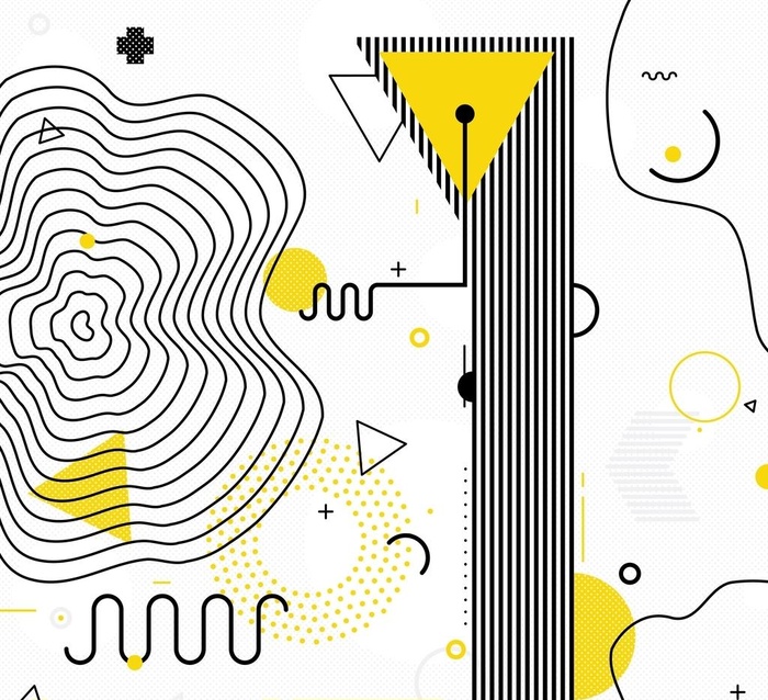 创意几何线条海报图片