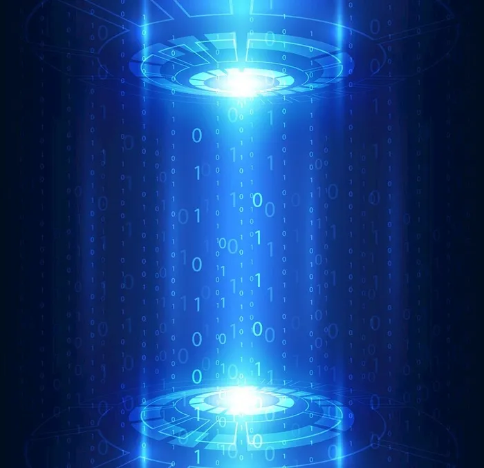 蓝色科技数字信息背景图片ai矢量模版下载