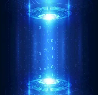 蓝色科技数字信息背景图片 蓝色科技数字信息背景图片