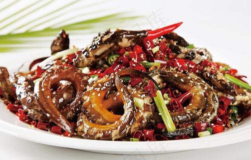 手撕盘龙鳝图片