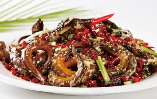 手撕盘龙鳝图片