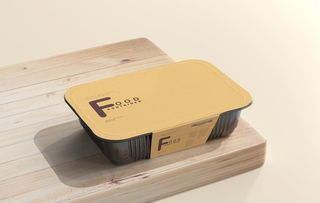 保鲜盒锁鲜装外卖盒子样机图片