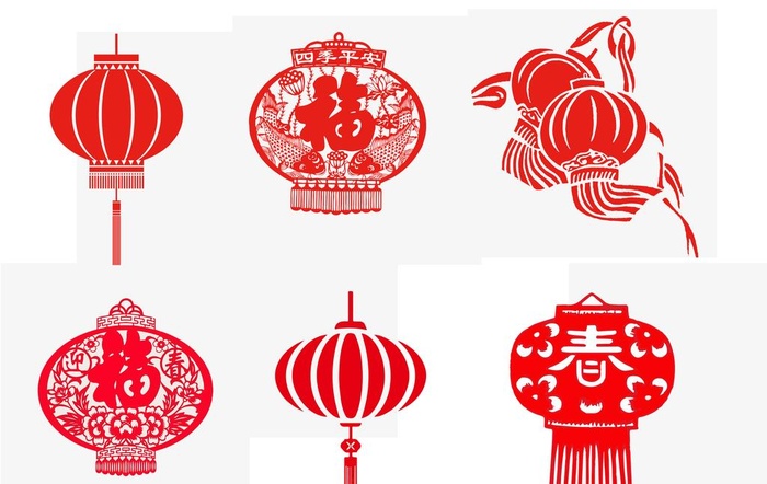 剪纸灯笼图片