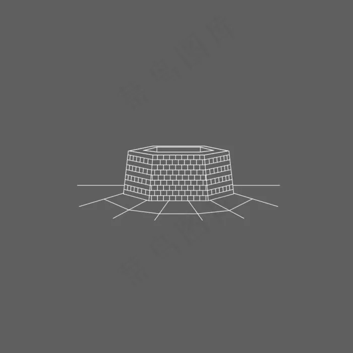 矢量插画井线稿图片ai矢量模版下载
