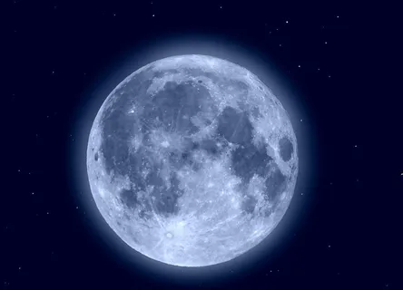 发光的月球月亮图片