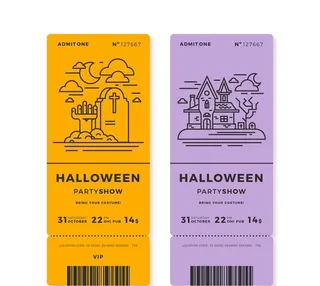 万圣节派对门票图片