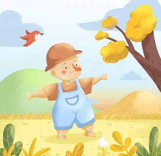 立秋稻草人图片 立秋稻草人图片