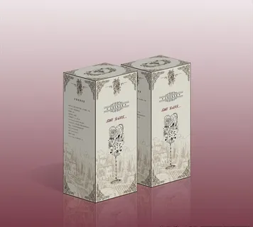 包装盒葡萄酒盒 平面图以及张开图片