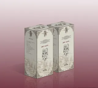 包装盒葡萄酒盒 平面图以及张开图片