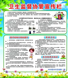 卫生监督协管宣传栏图片