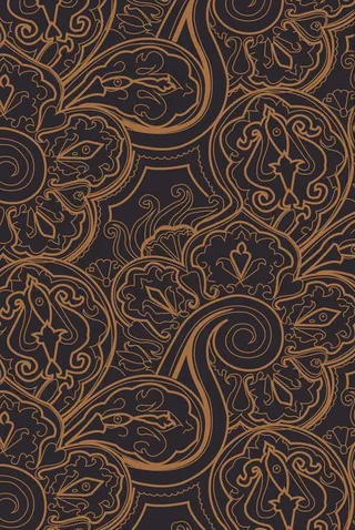 线描花朵花卉花纹底纹矢量图下载图片