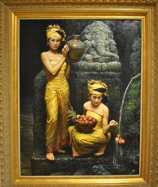 李自健油画图片