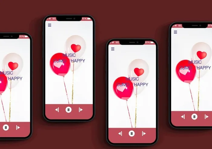 手机界面样机图片(3800x2800)psd模版下载