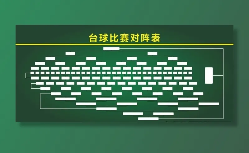 台球比赛对阵表图片cdr矢量模版下载