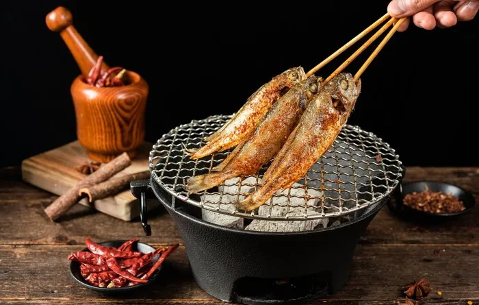 烤小黄鱼图片