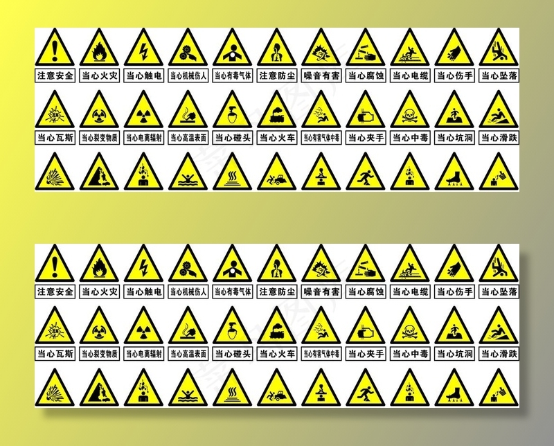 安全标识图片
