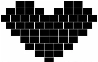 爱心照片墙图片