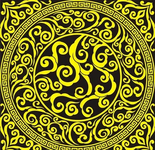 祥云团花(祥纹)图片