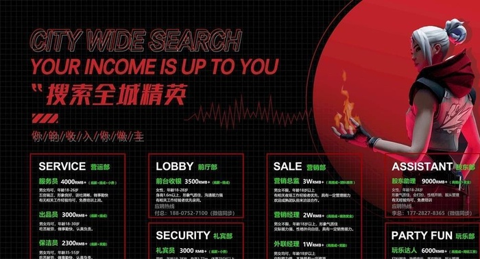 酒吧招聘大图喷绘图片