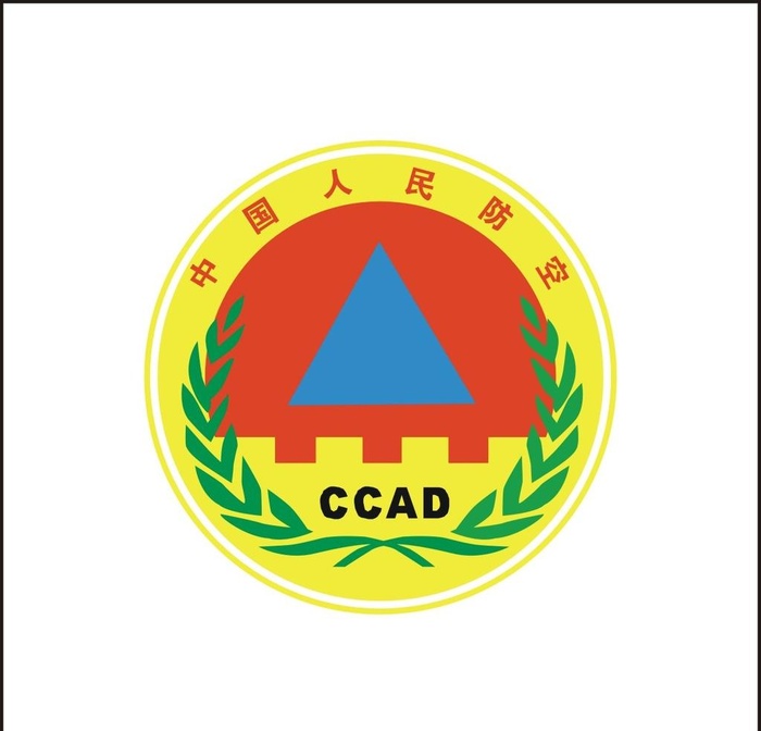 中国人民防空图片cdr矢量模版下载