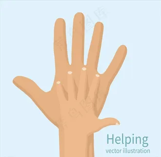 大手拉小手图片