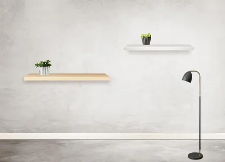 背景墙置物架装饰图片