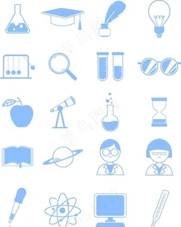 科学教育图标图片