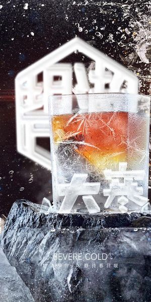大寒海报图片