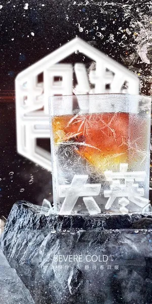 大寒海报图片