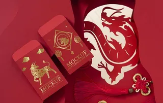 红包袋样机图片