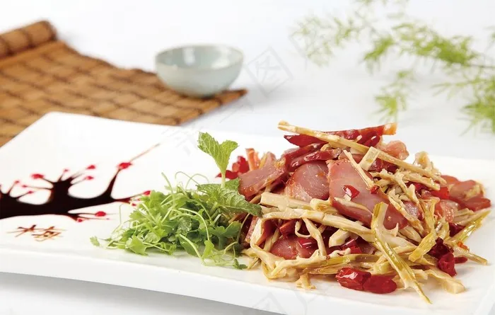 笋干炒腊肉图片