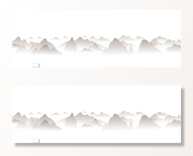 水墨风黄山山形图片