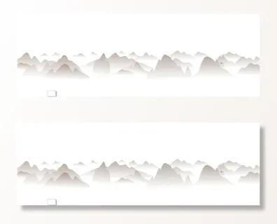 水墨风黄山山形图片