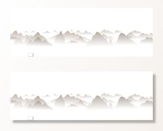 水墨风黄山山形图片