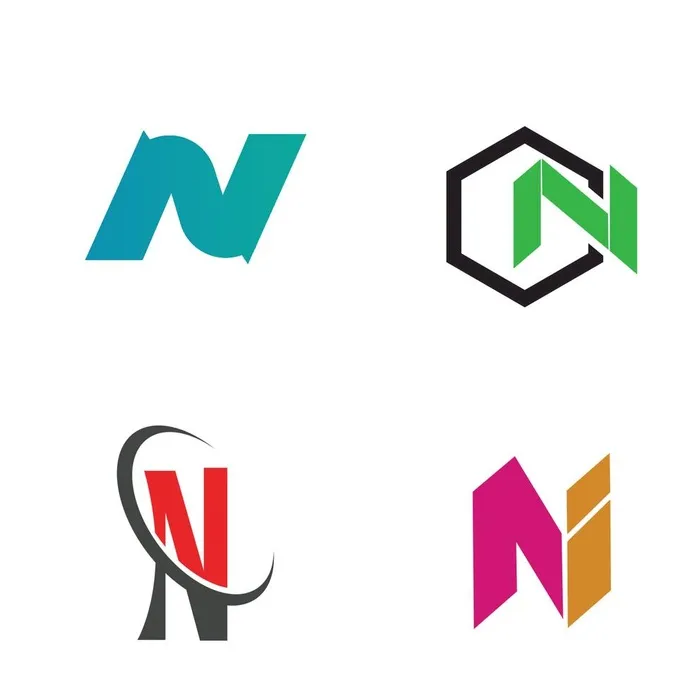 字母标 logo 标志N图片eps,ai矢量模版下载