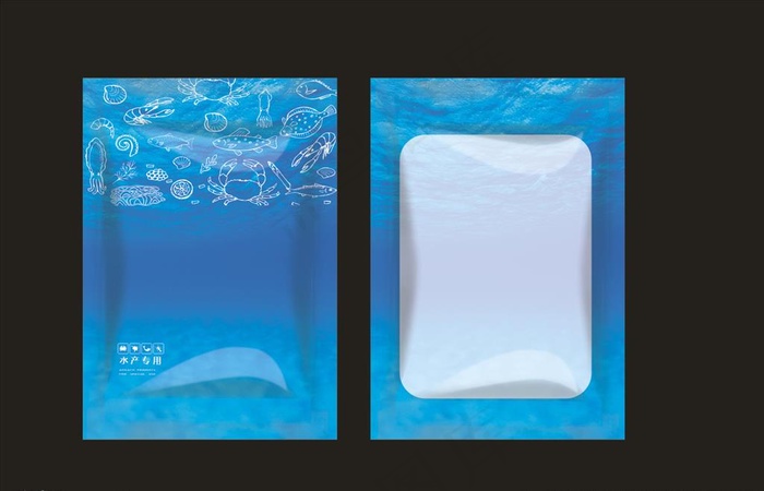 水产通用袋图片cdr矢量模版下载